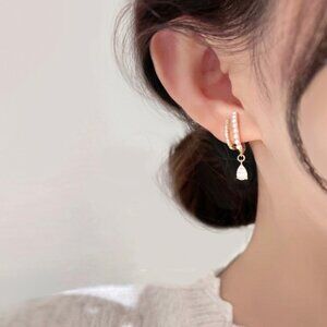 Crystal Loops Clip-on Earrings